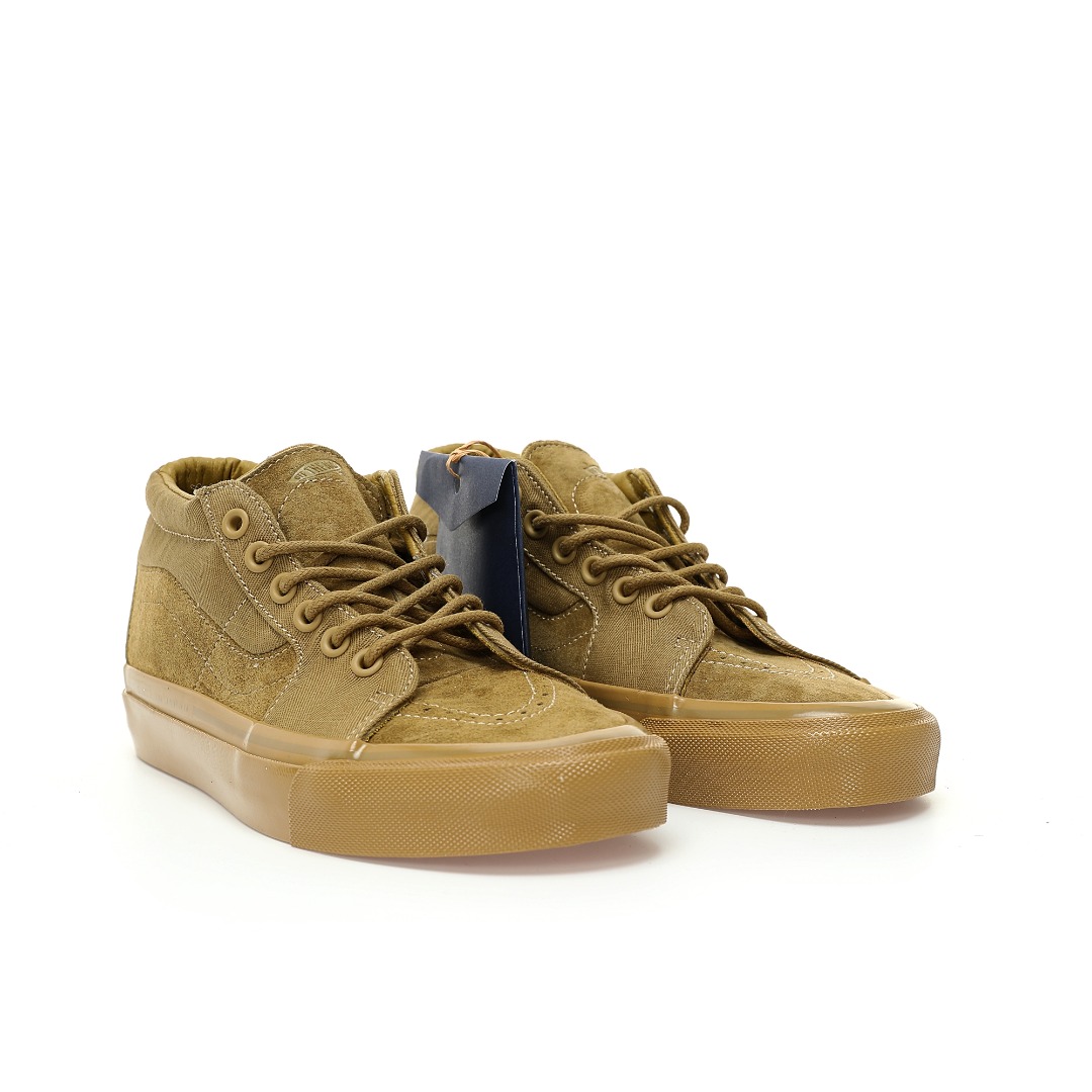 Vans Sk8-Mid Reissue 83 MG TDC Antelope Mens Womens - Brown/Yellow VN000E7J5QJ Shoes