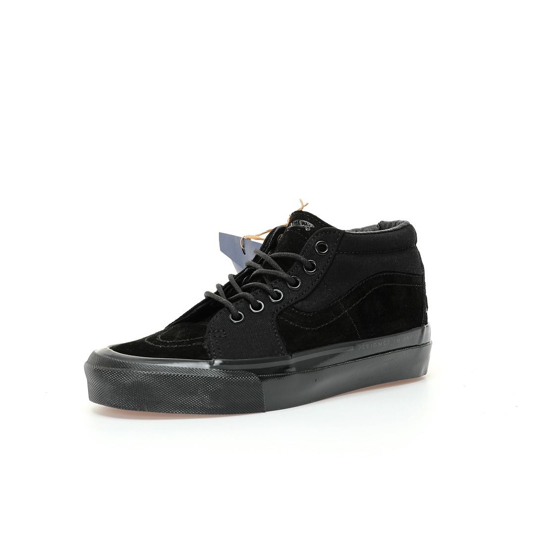 Vans Sk8-Mid Reissue 83 MG TDC Black Mens Womens - Black/Black VN000E7JCJI Shoes