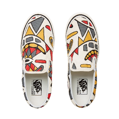 Vans Anaheim Factory Classic Slip-On 98 Classic Mens Womens - (Anaheim Factory) Og White/Hey Mon VA3JEXU7Z Shoes