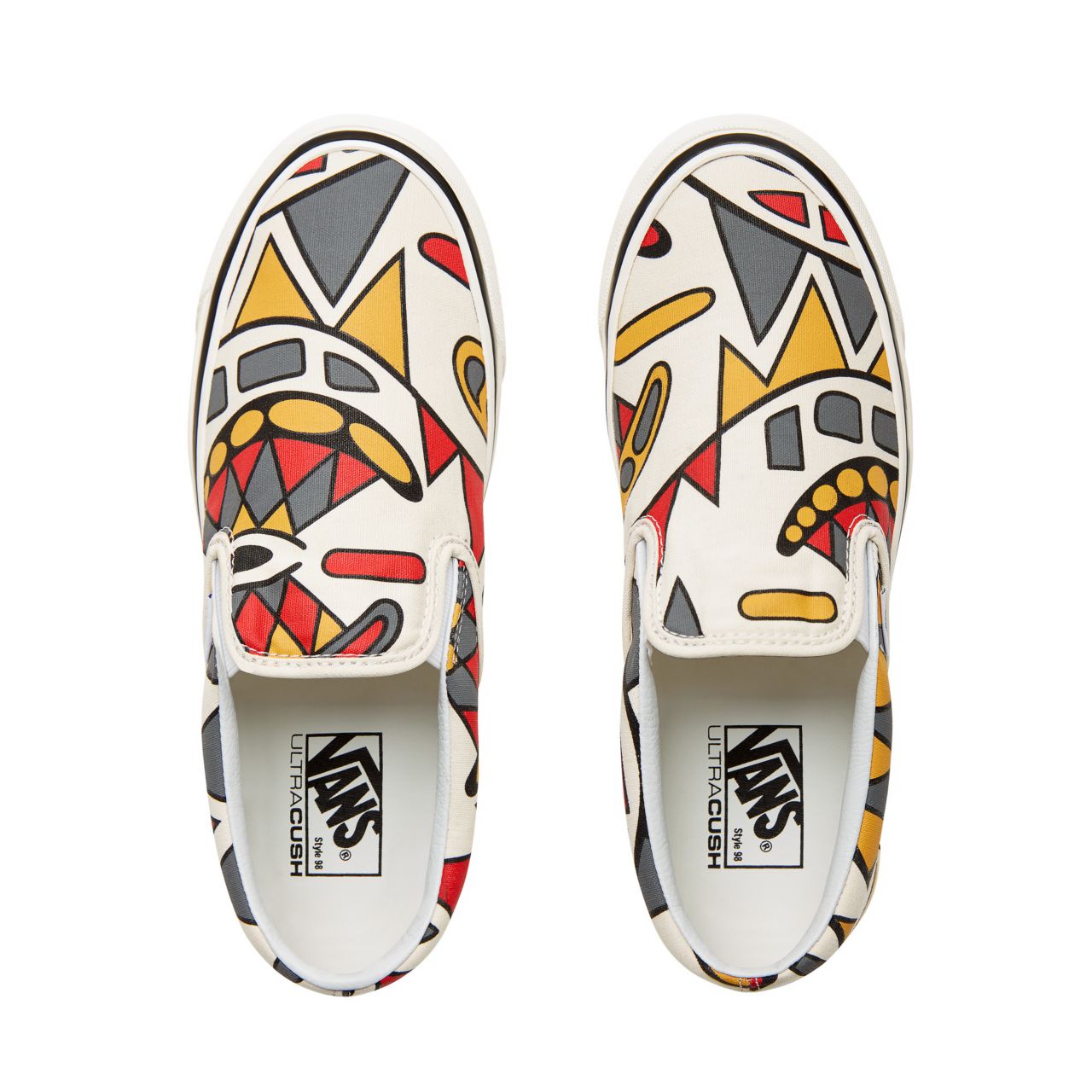 Vans Anaheim Factory Classic Slip-On 98 Classic Mens Womens - (Anaheim Factory) Og White/Hey Mon VA3JEXU7Z Shoes