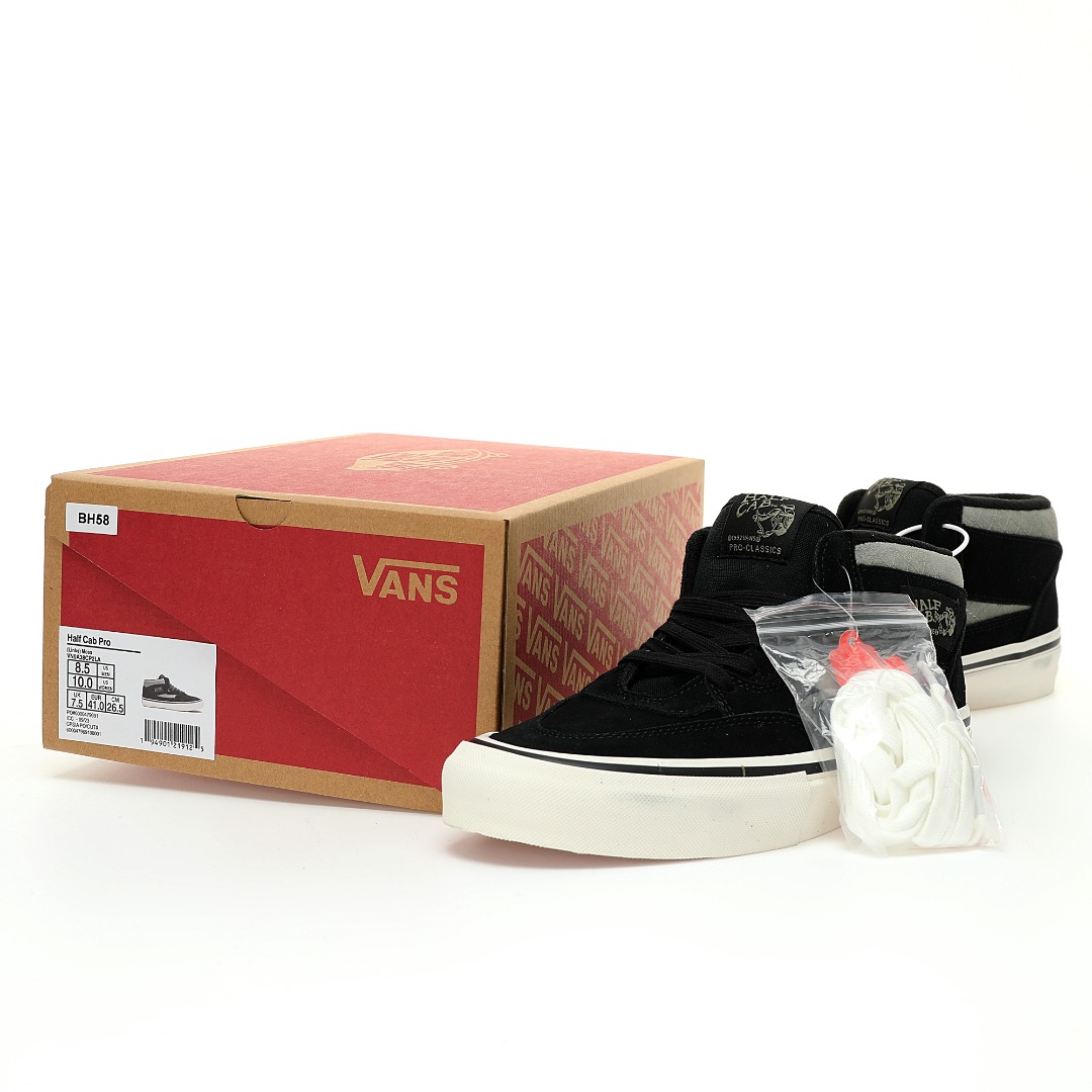 Vans Half Cab Pro Links Mens Womens - Black/Military VN0A38CP2LA Shoes