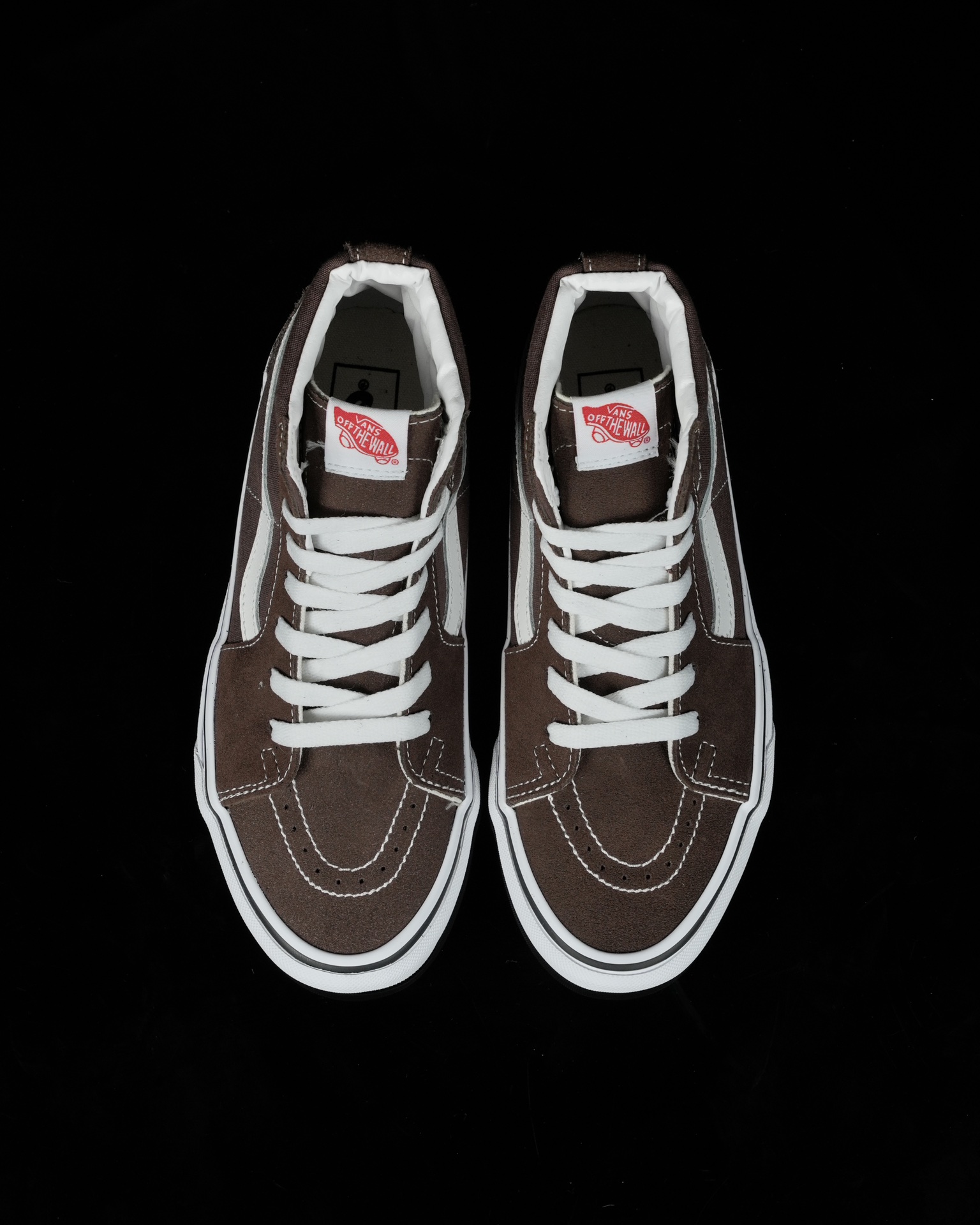 Vans Sk8-Hi Mens Womens - Brown/White VN0A38GEU5Z-1 Shoes