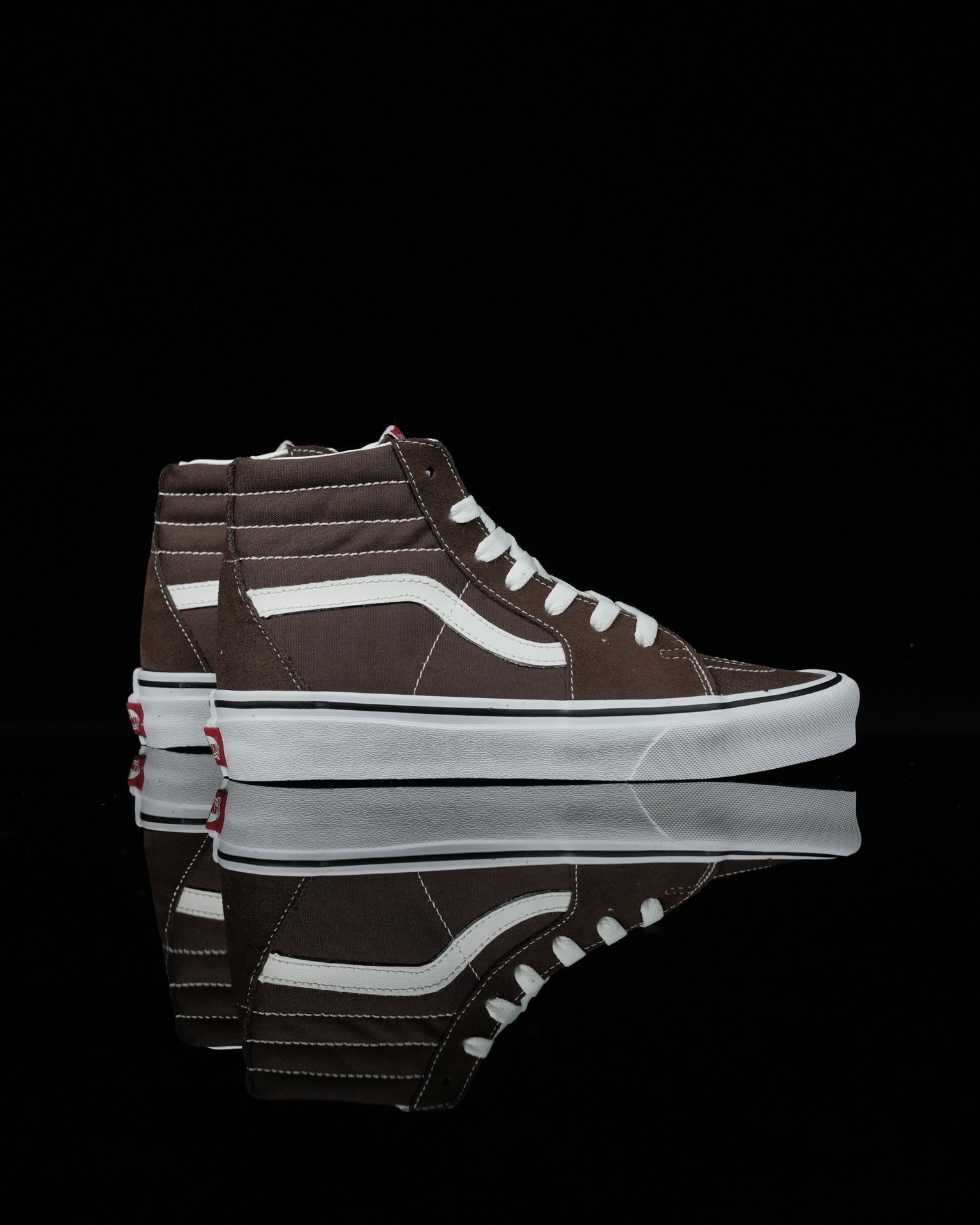 Vans Sk8-Hi Mens Womens - Brown/White VN0A38GEU5Z-1 Shoes