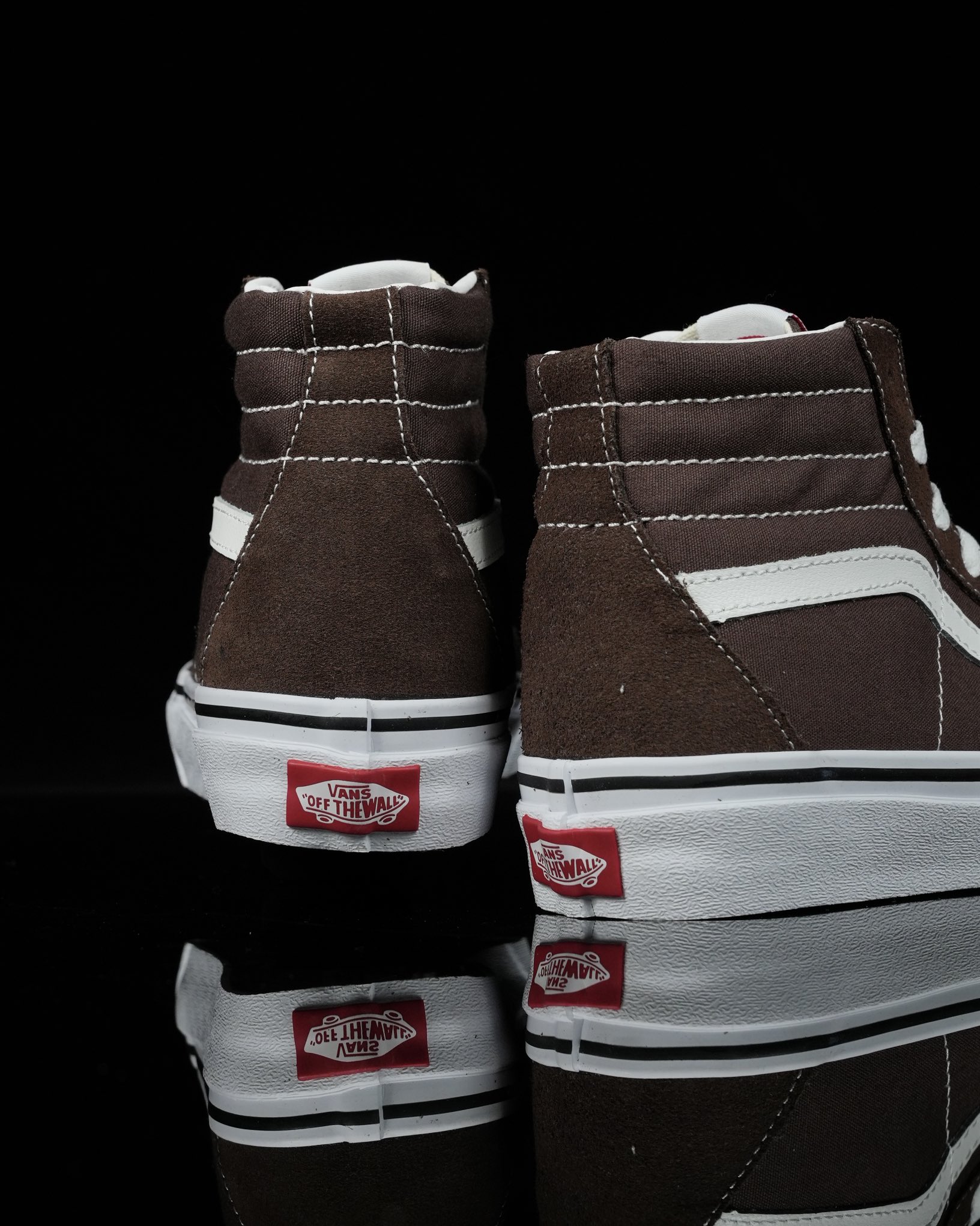 Vans Sk8-Hi Mens Womens - Brown/White VN0A38GEU5Z-1 Shoes