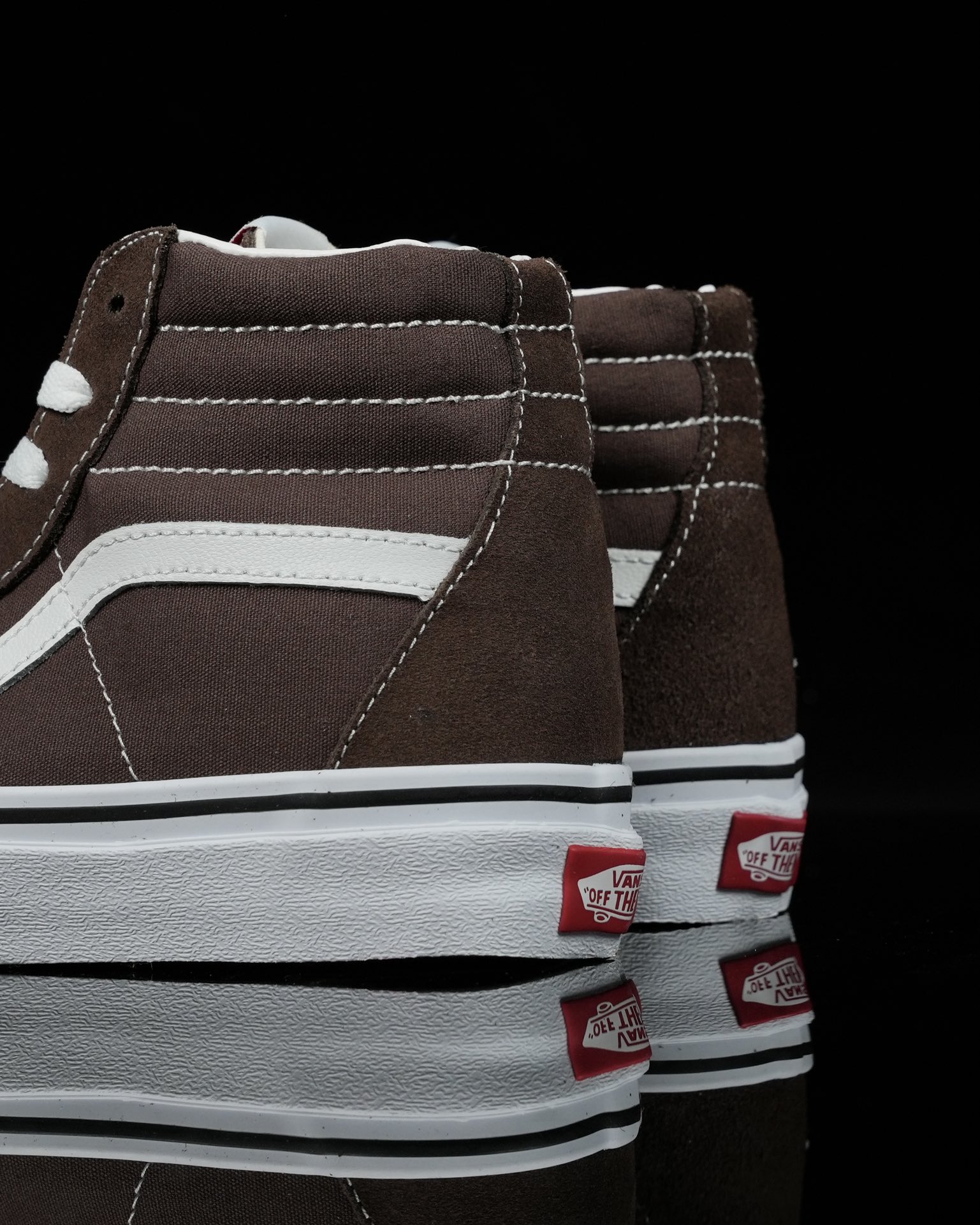 Vans Sk8-Hi Mens Womens - Brown/White VN0A38GEU5Z-1 Shoes