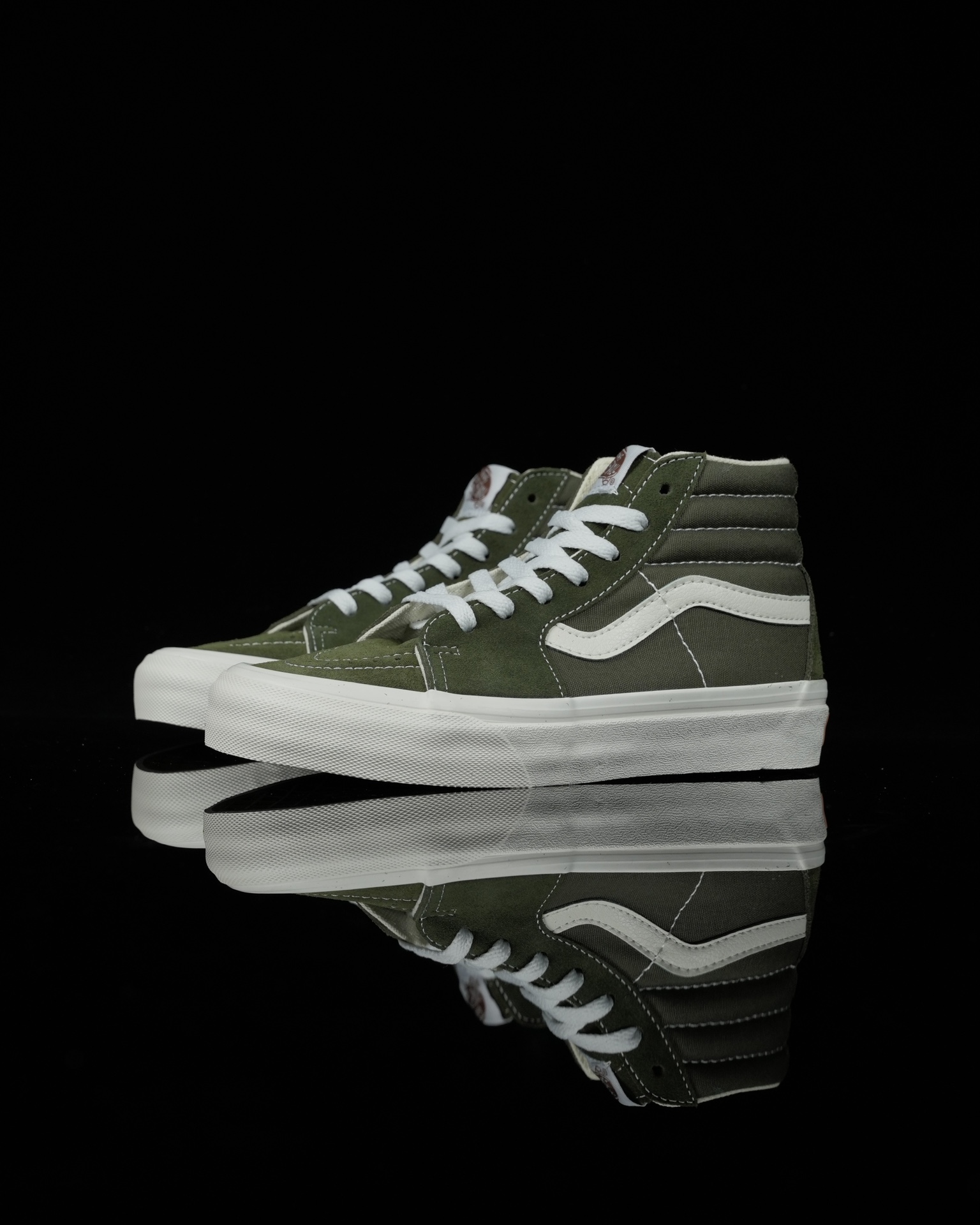 Vans Sk8-Hi VR3 Mens Womens - Olive Green/White VN0005UN50K Shoes