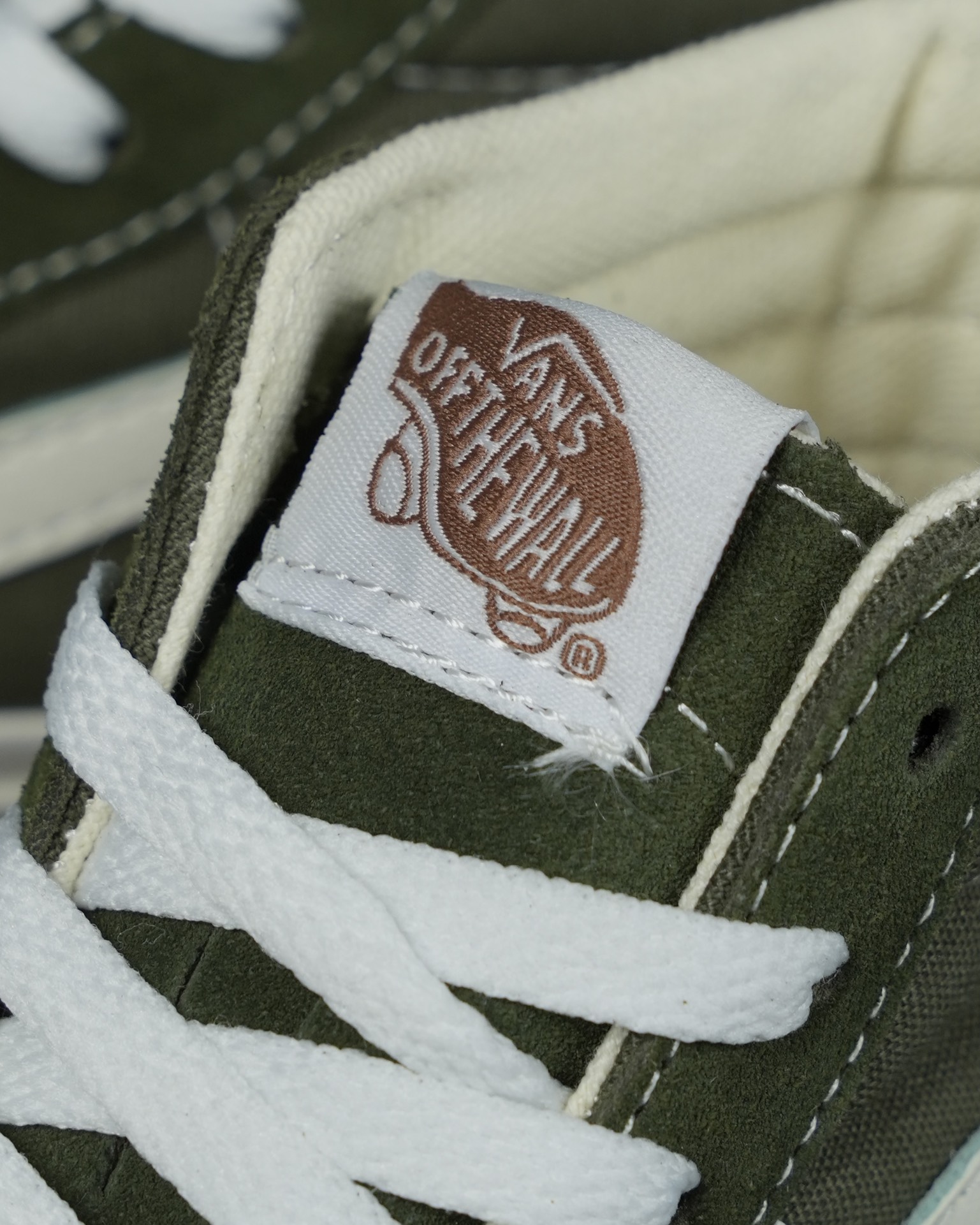 Vans Sk8-Hi VR3 Mens Womens - Olive Green/White VN0005UN50K Shoes