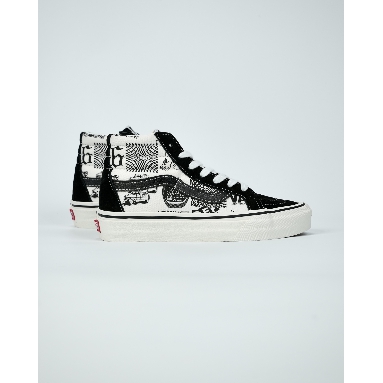 Vans Sk8-Hi Graffiti Mens Womens - Black/White VN0A4BV6V8V-1 Shoes