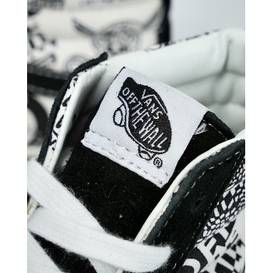 Vans Sk8-Hi Graffiti Mens Womens - Black/White VN0A4BV6V8V-1 Shoes