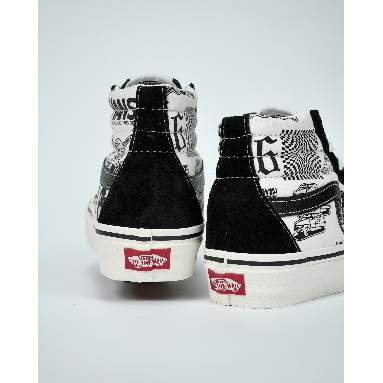 Vans Sk8-Hi Graffiti Mens Womens - Black/White VN0A4BV6V8V-1 Shoes