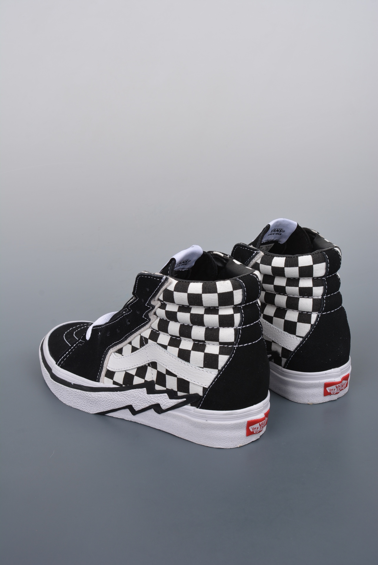 Vans SK8-Hi Bolt Checkerboard Mens Womens - Black/White VN0A5JIVA04 Shoes