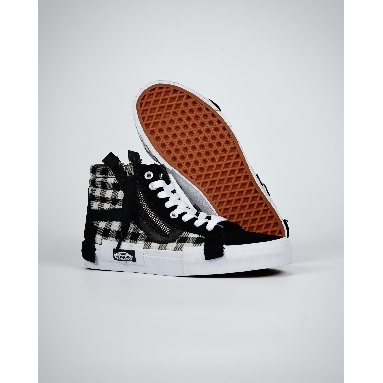 Vans Sk8-Hi Reissue Cap Checkerboard Mens Womens - Black/White VN0A3WM1XOS Shoes