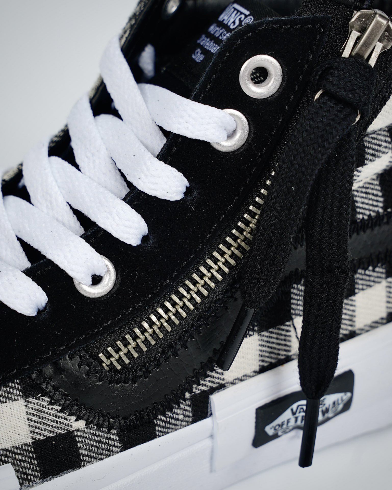 Vans Sk8-Hi Reissue Cap Checkerboard Mens Womens - Black/White VN0A3WM1XOS Shoes