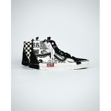 Vans Sk8-Hi Reissue Cap Printed Graffiti Mens Womens - Black/White VN0A3WM1603-1 Shoes