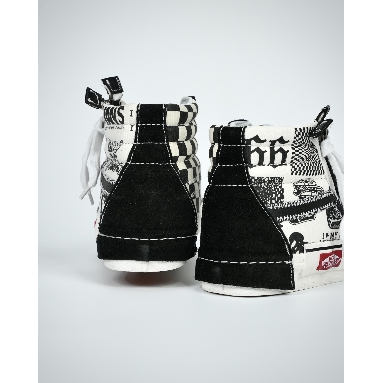 Vans Sk8-Hi Reissue Cap Printed Graffiti Mens Womens - Black/White VN0A3WM1603-1 Shoes