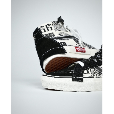 Vans Sk8-Hi Reissue Cap Printed Graffiti Mens Womens - Black/White VN0A3WM1603-1 Shoes