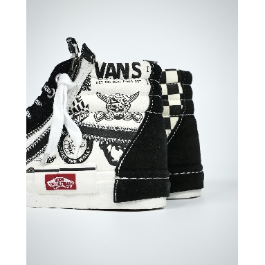 Vans Sk8-Hi Reissue Cap Printed Graffiti Mens Womens - Black/White VN0A3WM1603-1 Shoes