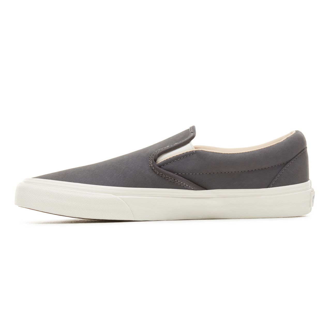 Vans Vansbuck Classic Slip-On Classic Mens Womens - (Vansbuck) Asphalt/Blanc De Blanc VA38F7U4A Shoes