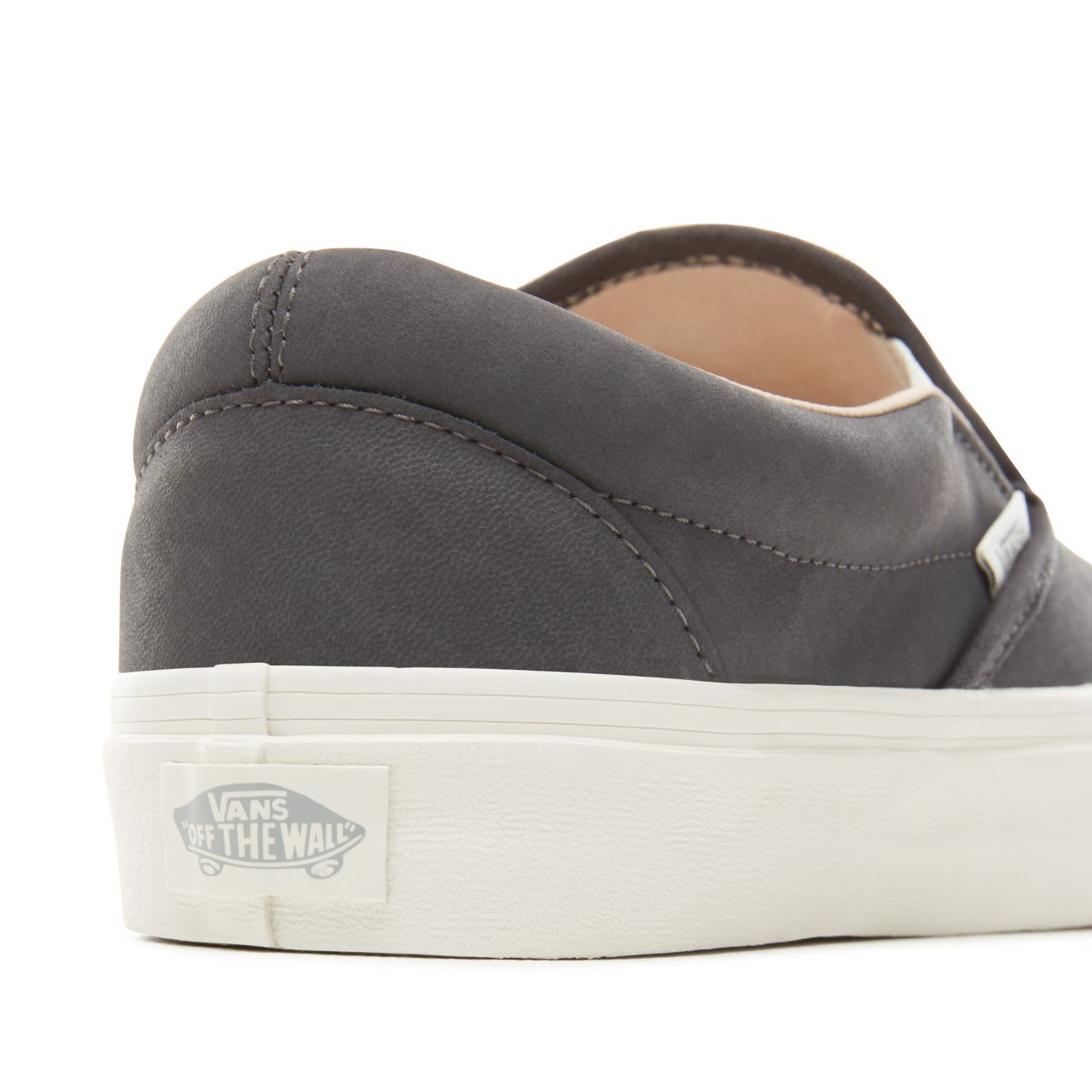 Vans Vansbuck Classic Slip-On Classic Mens Womens - (Vansbuck) Asphalt/Blanc De Blanc VA38F7U4A Shoes