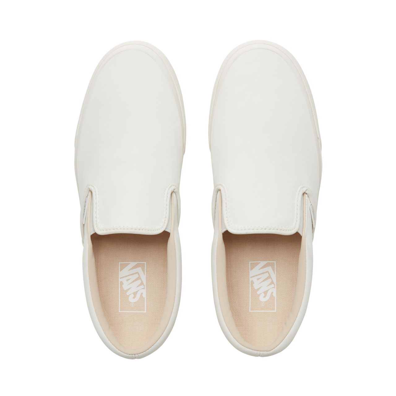 Vans Vansbuck Classic Slip-On Classic Mens Womens - (Vansbuck) Blanc De Blanc VA38F7U5V Shoes