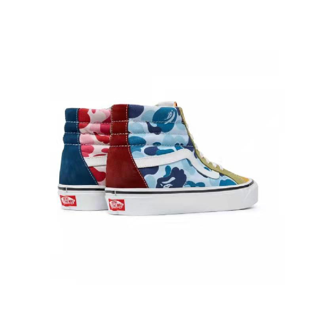 BAPE x Vans Sk8-Hi 36 DX Mens Womens - Multi Camo/Multi-Color VN0A38GF7BM Shoes