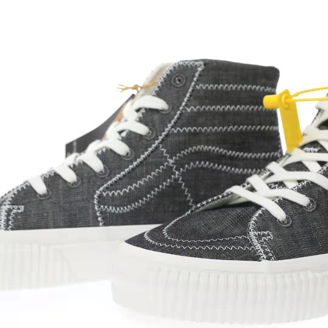 Vans SK8-HI Eco Theory Mens Womens - Grey/White VN0A7Q62BKP Shoes