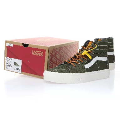 Vans SK8-HI Ca Throwback Mens Womens - Green/Yellow VN0A7Q62E02 Shoes