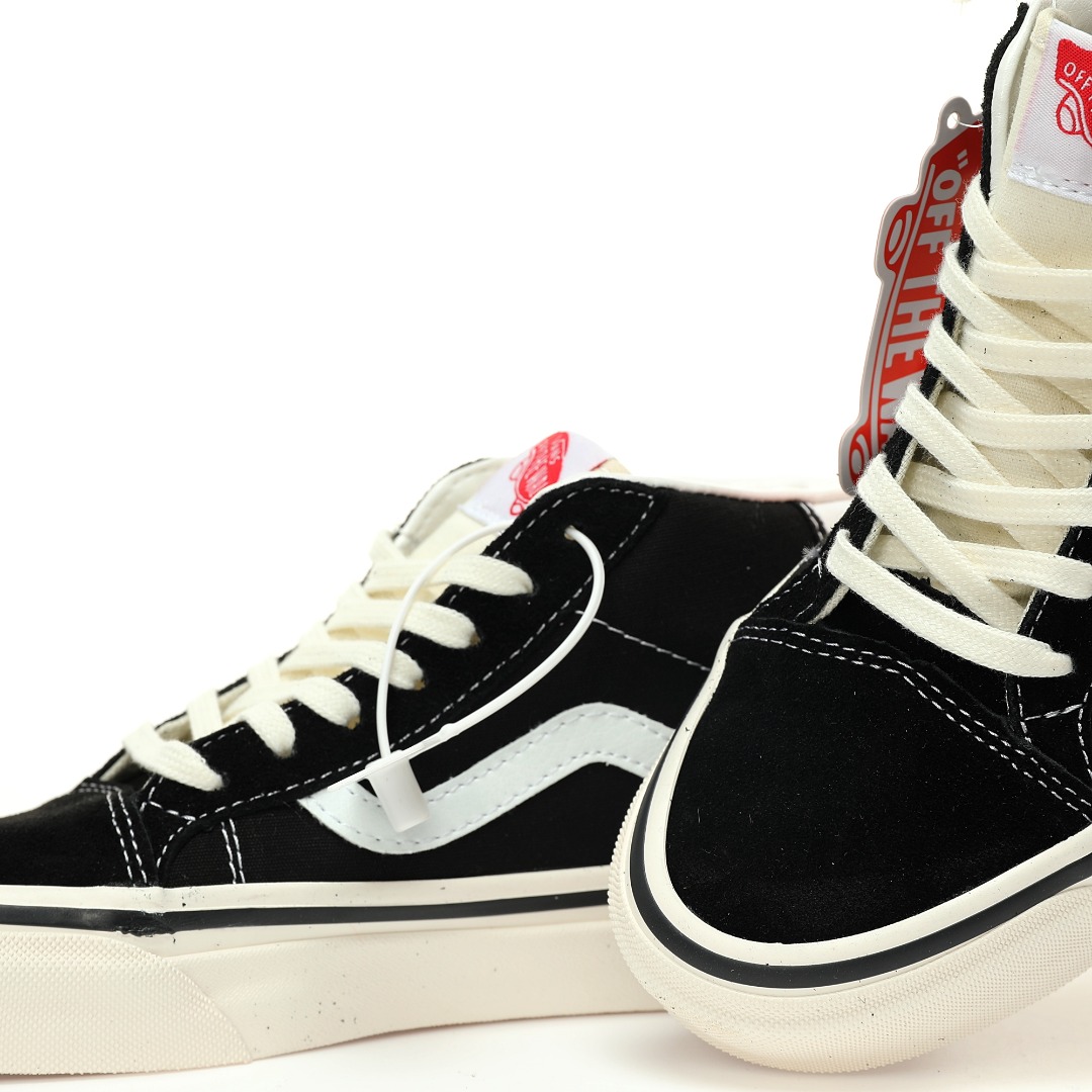 Vans Mid Skool 37 DX Anaheim Factory Mens Womens - Black/White VN0A3MUOQF6 Shoes