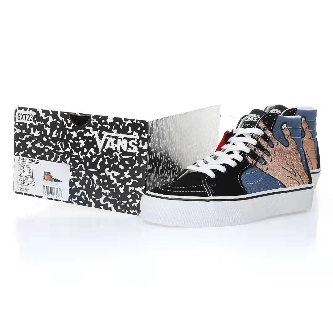 Vans Imran Potato x SK8-Hi VR3 LX Mens Womens - Black/Navy/White/Fenugreek VN0A5EE7B7F Shoes