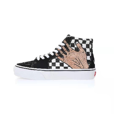 Vans Imran Potato x SK8-Hi VR3 LX Mens Womens - Black Checkerboard/True White/Fenugreek VN0A5EE7B7E Shoes