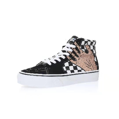 Vans Imran Potato x SK8-Hi VR3 LX Mens Womens - Black Checkerboard/True White/Fenugreek VN0A5EE7B7E Shoes