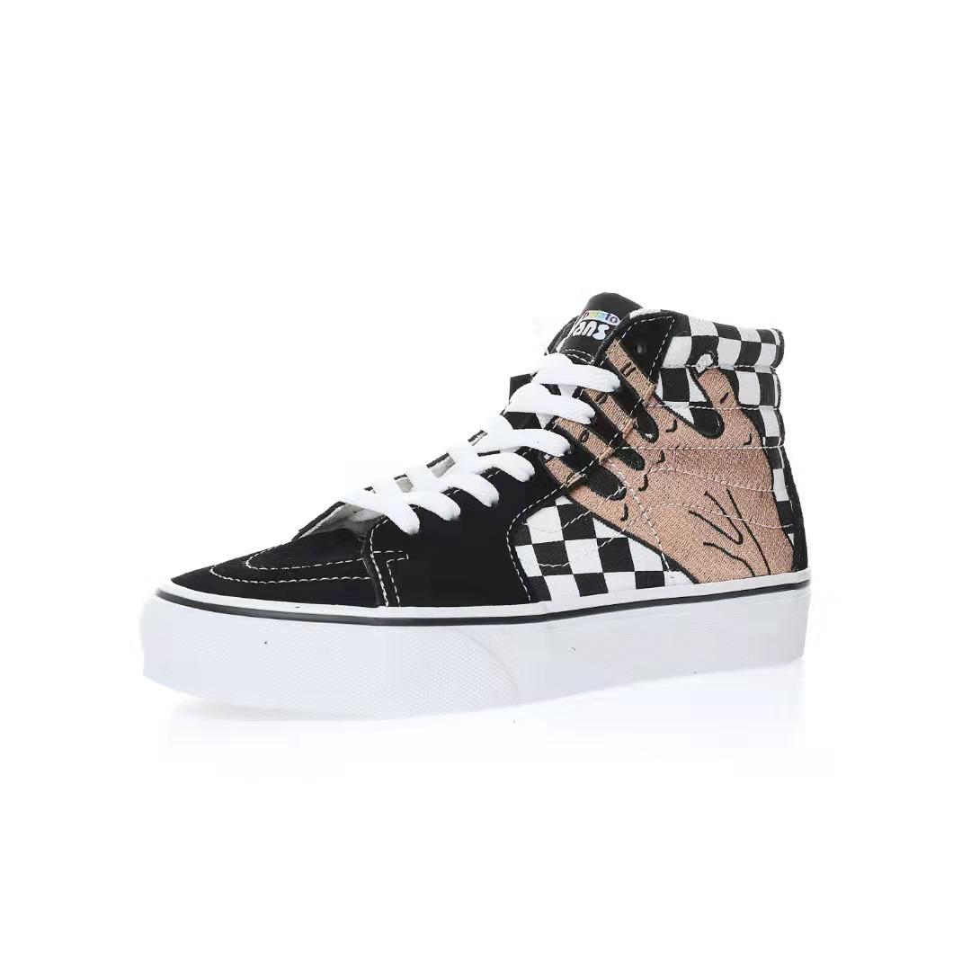 Vans Imran Potato x SK8-Hi VR3 LX Mens Womens - Black Checkerboard/True White/Fenugreek VN0A5EE7B7E Shoes