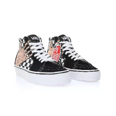 Vans Imran Potato x SK8-Hi VR3 LX Mens Womens - Black Checkerboard/True White/Fenugreek VN0A5EE7B7E Shoes