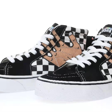 Vans Imran Potato x SK8-Hi VR3 LX Mens Womens - Black Checkerboard/True White/Fenugreek VN0A5EE7B7E Shoes