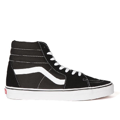 Vans SK8-Hi Black Mens Womens - Black/Black/White VN-0D5IB8C Shoes