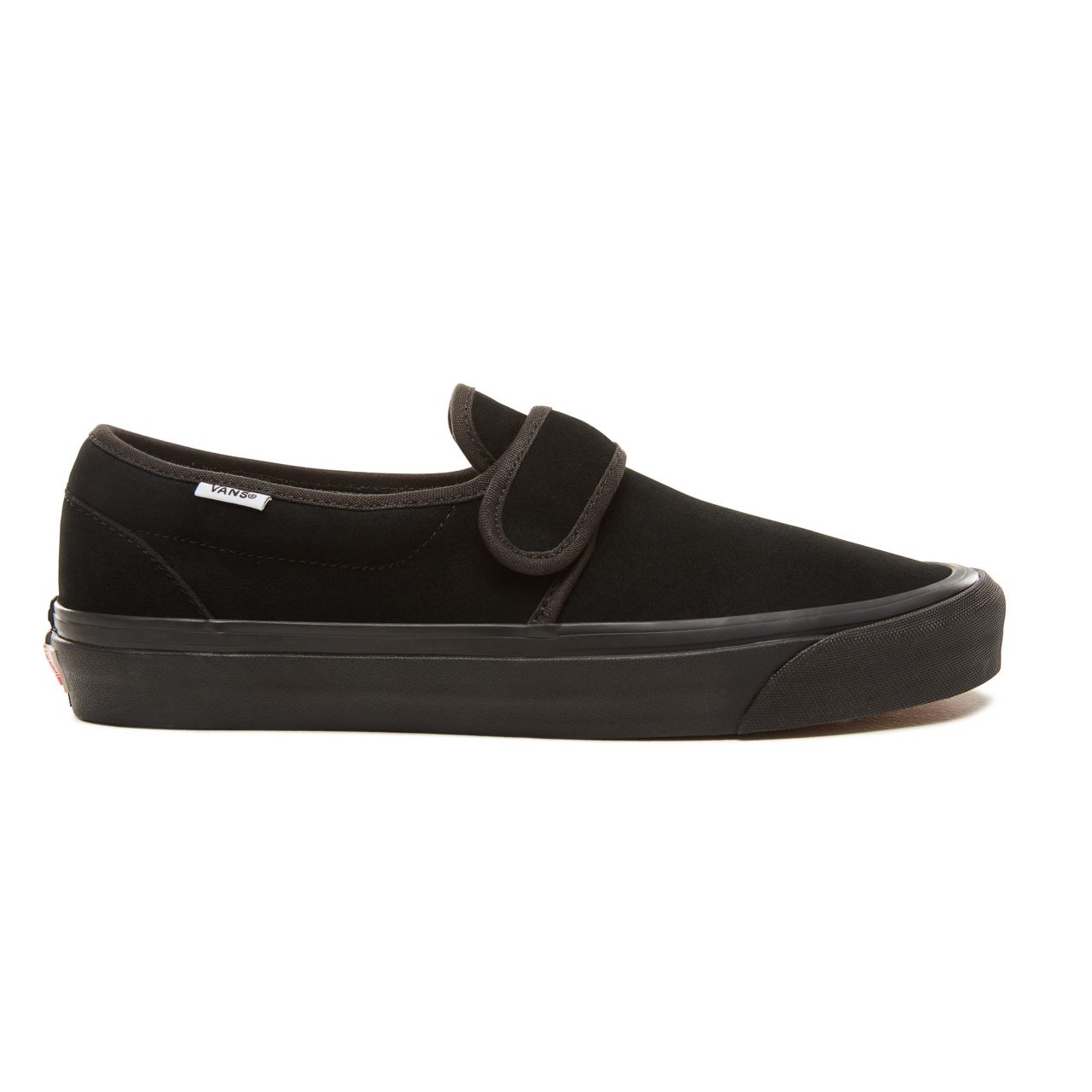 Vans Suede Anaheim Factory Slip-On 47 V Classic Mens Womens - (Anaheim Factory) Og Black/Black VA3MVAUCX Shoes