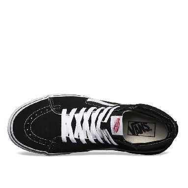 Vans SK8-Hi Black Mens Womens - Black/Black/White VN-0D5IB8C Shoes