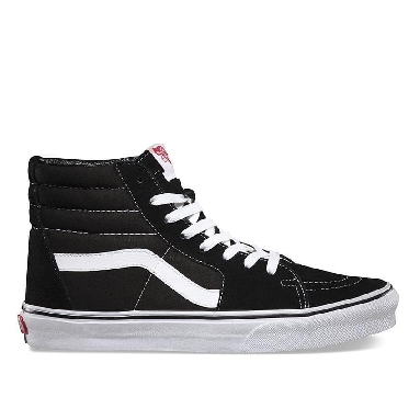 Vans SK8-Hi Black Mens Womens - Black/Black/White VN-0D5IB8C Shoes