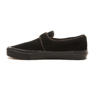 Vans Suede Anaheim Factory Slip-On 47 V Classic Mens Womens - (Anaheim Factory) Og Black/Black VA3MVAUCX Shoes