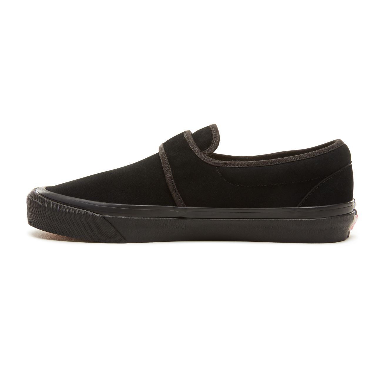 Vans Suede Anaheim Factory Slip-On 47 V Classic Mens Womens - (Anaheim Factory) Og Black/Black VA3MVAUCX Shoes