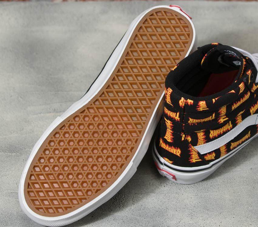 Vans x Thrasher Skate Sk8-Hi Mens Womens - Black Multi VN0A5FCCBML Shoes