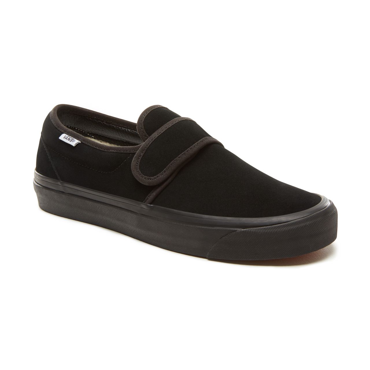 Vans Suede Anaheim Factory Slip-On 47 V Classic Mens Womens - (Anaheim Factory) Og Black/Black VA3MVAUCX Shoes