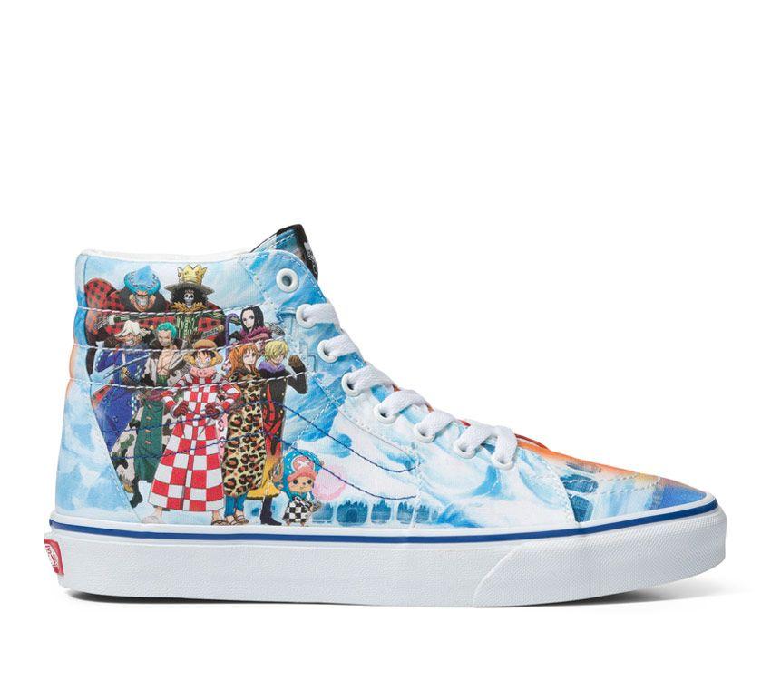 Vans X One Piece Sk8-Hi Mens Womens - One Piece Punk Hazard Multi VN0007NS448 Shoes