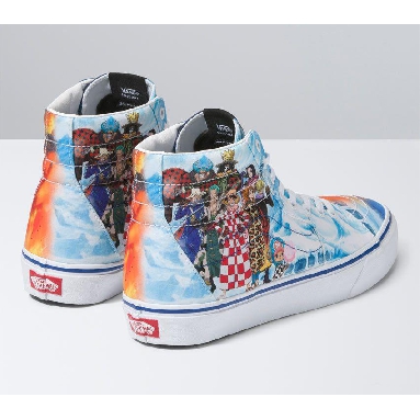 Vans X One Piece Sk8-Hi Mens Womens - One Piece Punk Hazard Multi VN0007NS448 Shoes