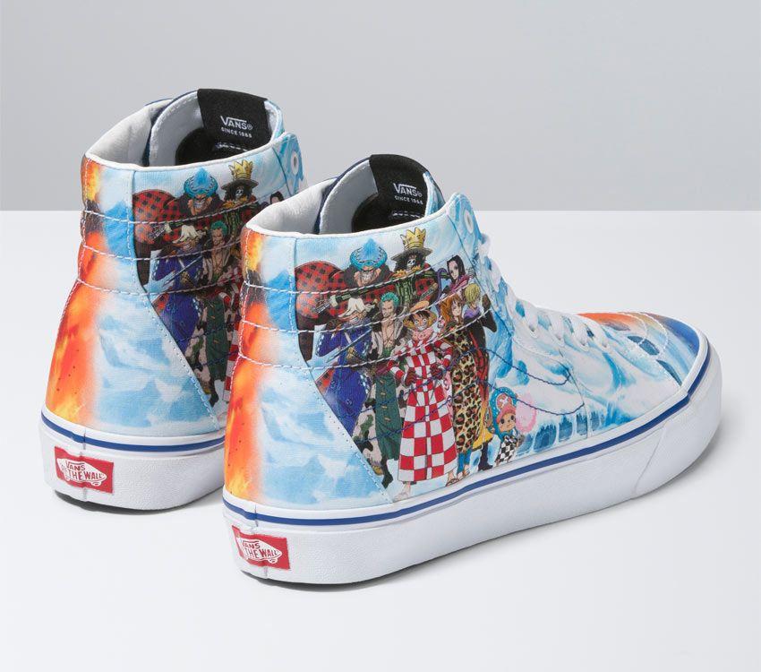 Vans X One Piece Sk8-Hi Mens Womens - One Piece Punk Hazard Multi VN0007NS448 Shoes