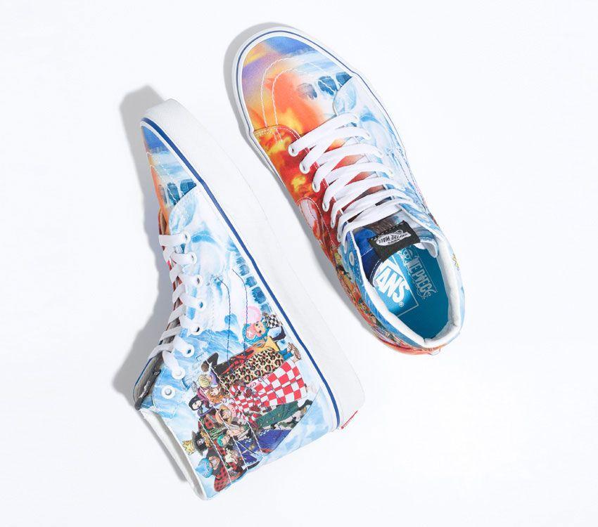 Vans X One Piece Sk8-Hi Mens Womens - One Piece Punk Hazard Multi VN0007NS448 Shoes