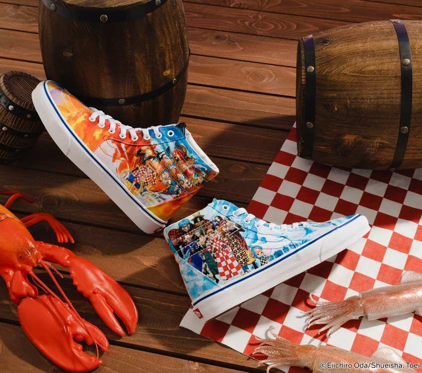 Vans X One Piece Sk8-Hi Mens Womens - One Piece Punk Hazard Multi VN0007NS448 Shoes