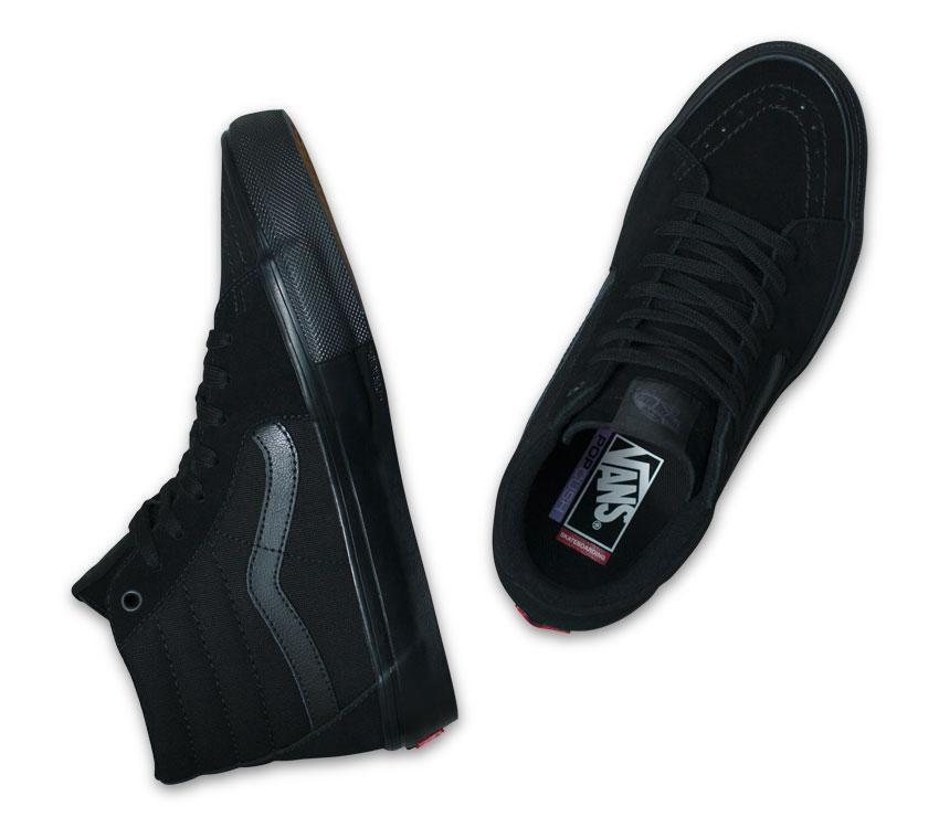 Vans Skate Sk8-Hi Pro Mens Womens - Black/Black VN0A5FCCBKA Shoes