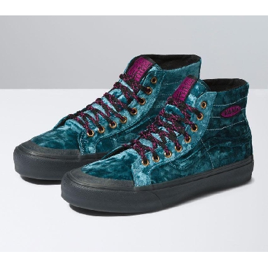 Vans X Curren X Knost Sk8-Hi 138 Decon Vr3 Sf Mens Womens - Alex Knost/Lee-Ann Curren Deep Teal VN0A4BX760Q Shoes