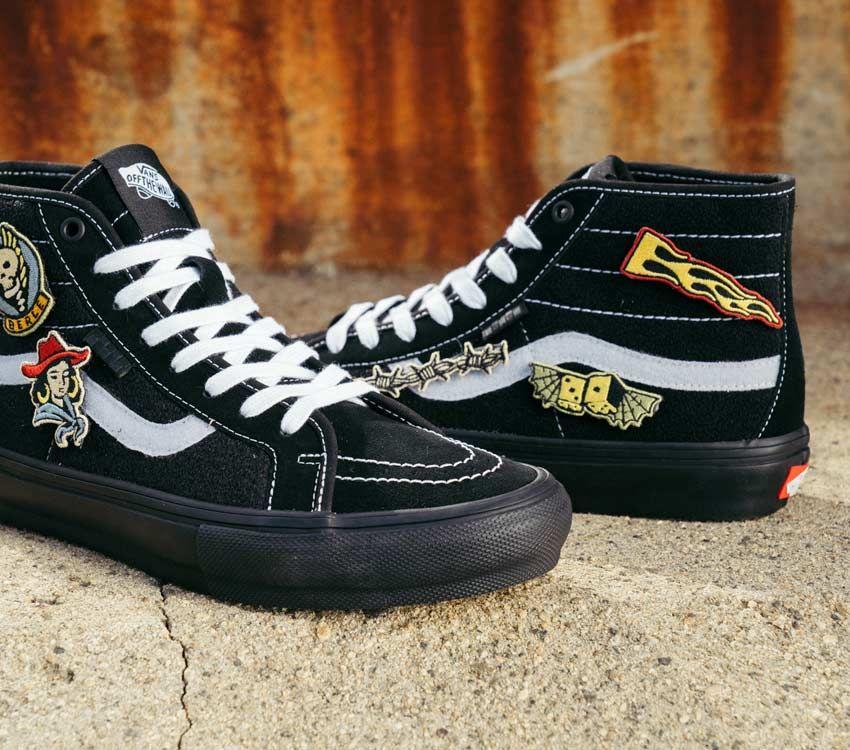 Vans Elijah Berle Skate Sk8-Hi Decon Mens Womens - Elijah Berle Black/Black VN0A5KYBBKA Shoes